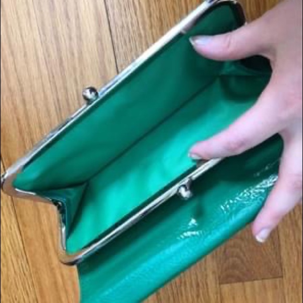 Green Faux Leather Wallet
